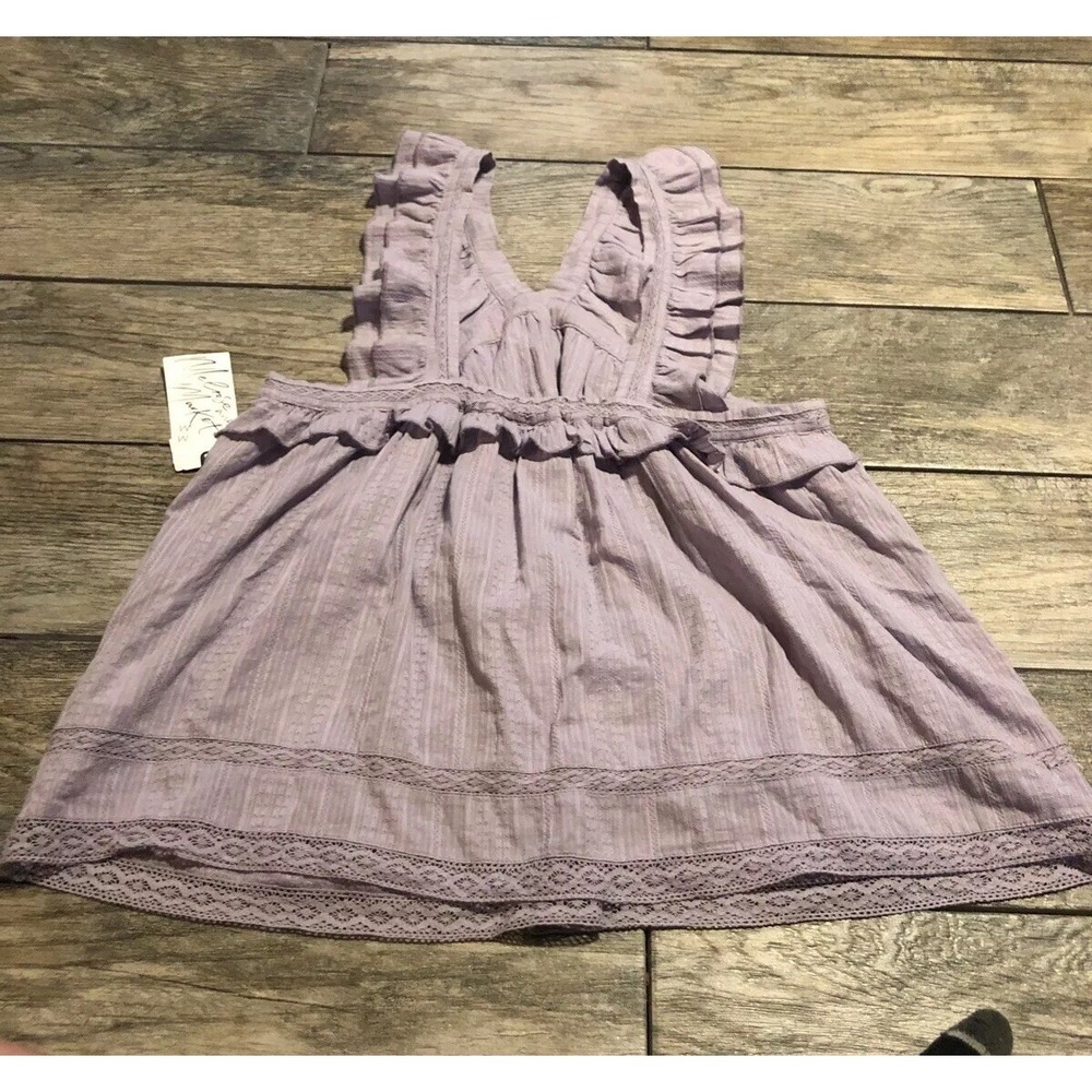 New Womens Melrose & Market Sz Medium Tank Top Shirt Smock Shirt Light Purple